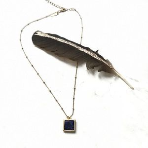 Square Sodalite Pendent